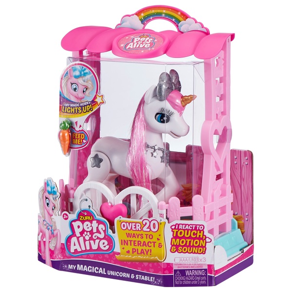 Pets Alive My Magical Unicorn and Stable Playset White - Other Fashion ...