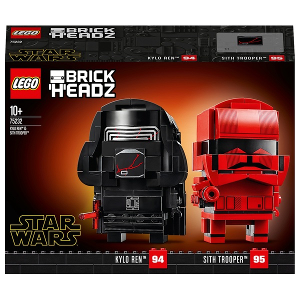 LEGO Star Wars Brickheadz 75232 Kylo Ren & Sith Trooper Brickhead ...