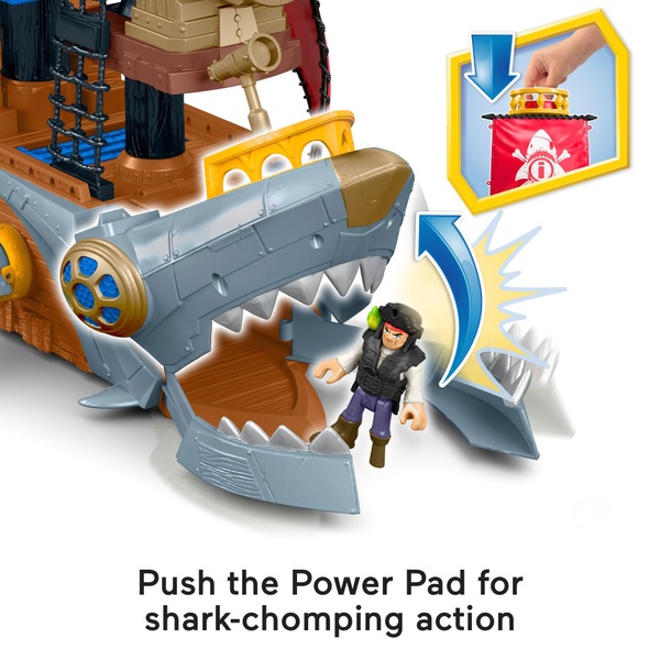 imaginext shark bite ship