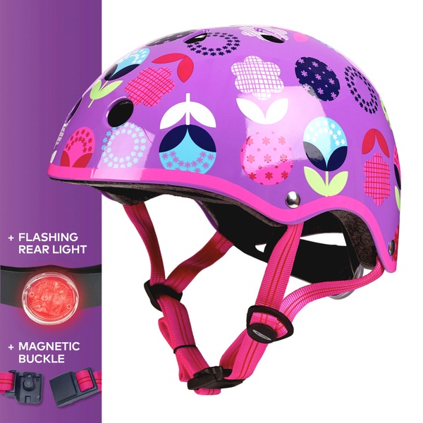 Micro Deluxe Helmet Floral Dot 4854cm Smyths Toys UK