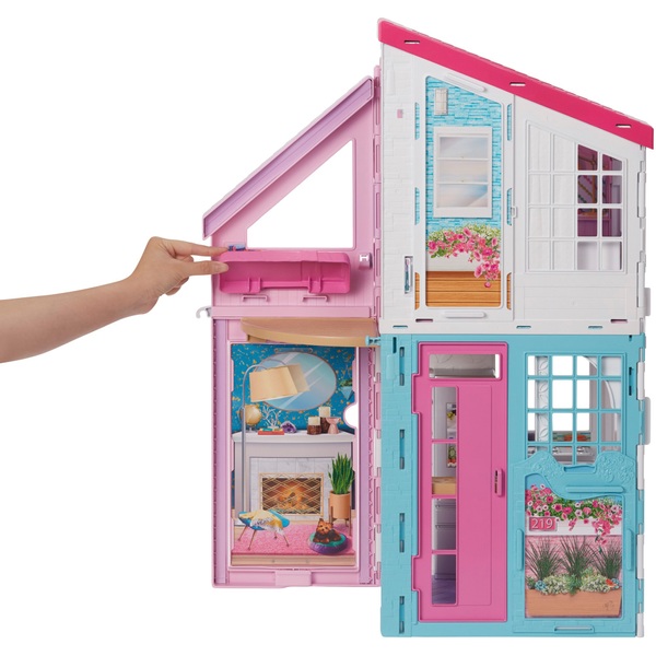Barbie Malibu House with 6 Rooms and 25 Accessories Smyths Toys UK