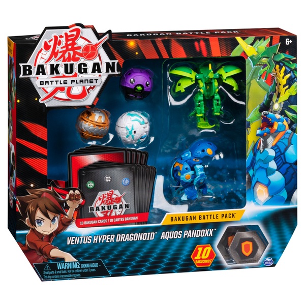 Bakugan Battle 5-Pack - Ventus Hyper Dragonoid and Aquos Pandoxx ...