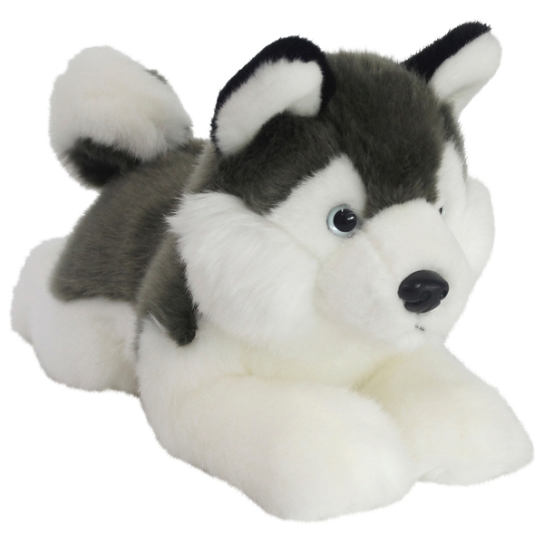 Lying Dog Husky Plüschtier Smyths Toys Superstores