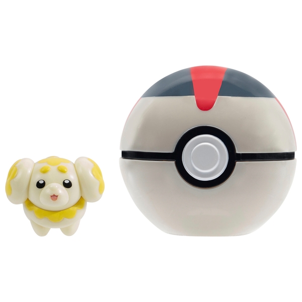 Pokémon Clip 'N' Go Fidough and Timer Ball | Smyths Toys UK