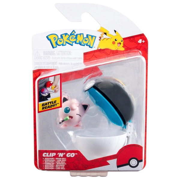 Pokémon Clip 'N' Go Jigglypuff Moon Ball | Smyths Toys UK