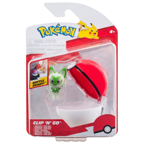 Pokémon Clip 'N' Go Sprigatito Poké Ball | Smyths Toys UK