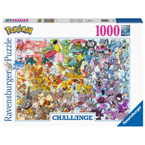 pakket Syndicaat regel Ravensburger Challenge puzzel Pokémon 1000 stukjes | Smyths Toys Nederland