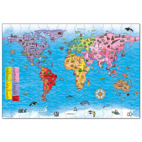 Orchard Toys World Map 150 Piece Jigsaw Puzzle | Smyths Toys UK