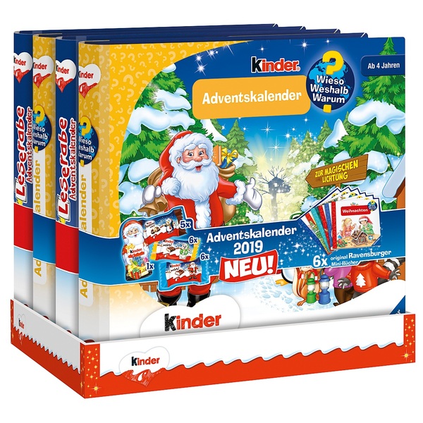 Kinder Mix & Ravensburger Vorlese-Adventskalender, 109g