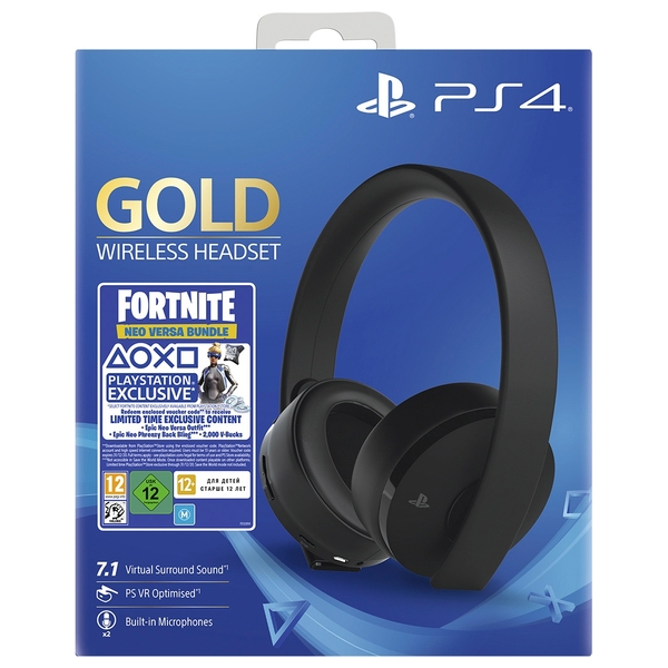 Sony Gold Wireless Headset Fortnite Neo Versa Bundle Gaming Headsets Uk - 