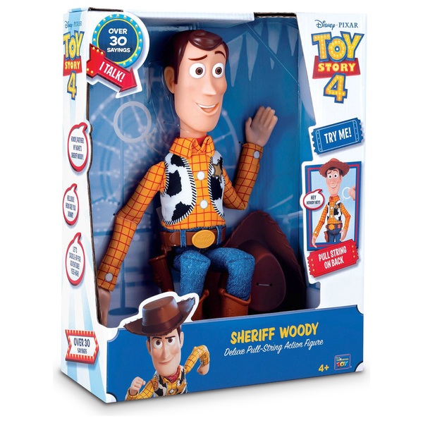 Sheriff Woody Deluxe PullString Talking Action Figure Toy Story 4