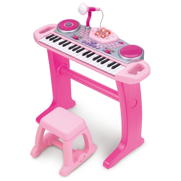 Big Steps Groove Rockstar Keyboard Pink Smyths Toys UK