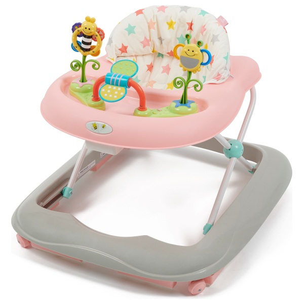 Babylo Bizzy Bee Pink Baby Walker Smyths Toys UK