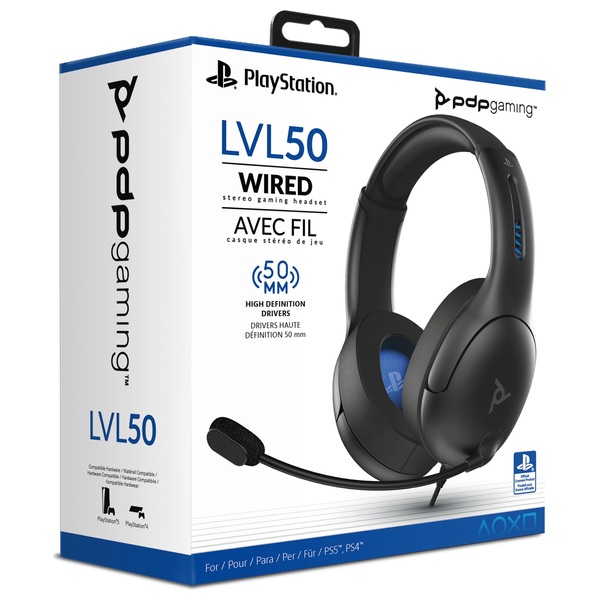 PDP Gaming Licensed LVL 50 Wired Stereo Headset for PS5 PS4 PC