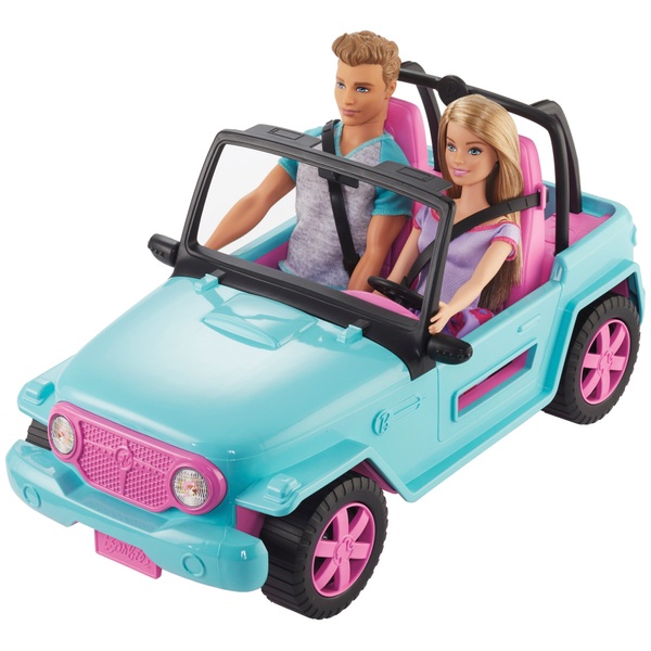 Barbie Jeep with 2 Dolls Smyths Toys UK
