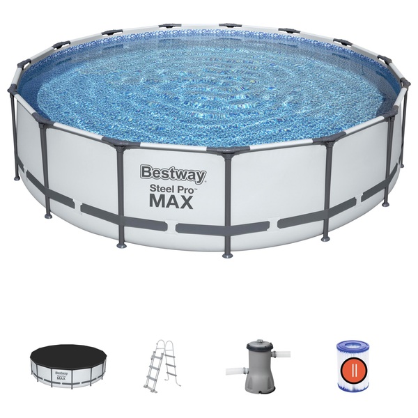 Bestway Steel Pro Max 15 Feet x 42 Inches Pool Set - Smyths Toys UK