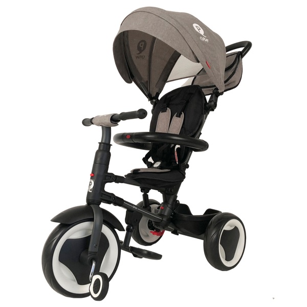 Q Play RITO Folding Trike Grey Smyths Toys UK