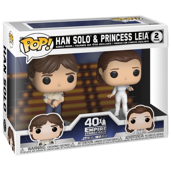 Pop Vinyl Han Solo Princess Leia 2 Pack Star Wars Smyths Toys Ireland - star wars solo roblox