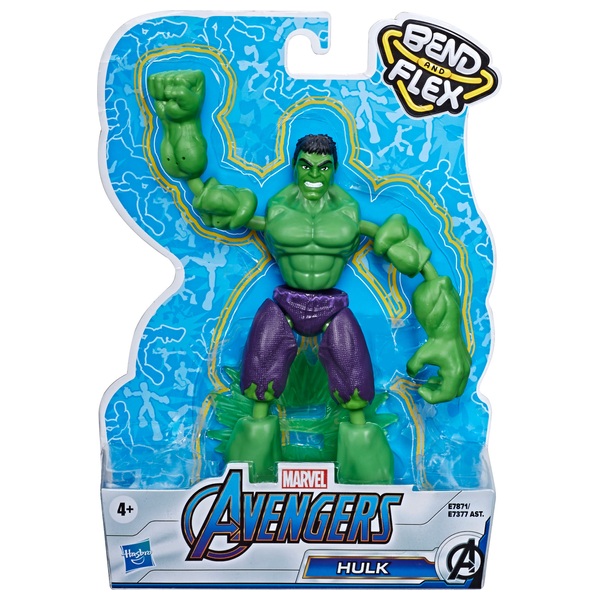 Bend and Flex Hulk 15cm Bendable Action Figure Marvel Avengers Smyths