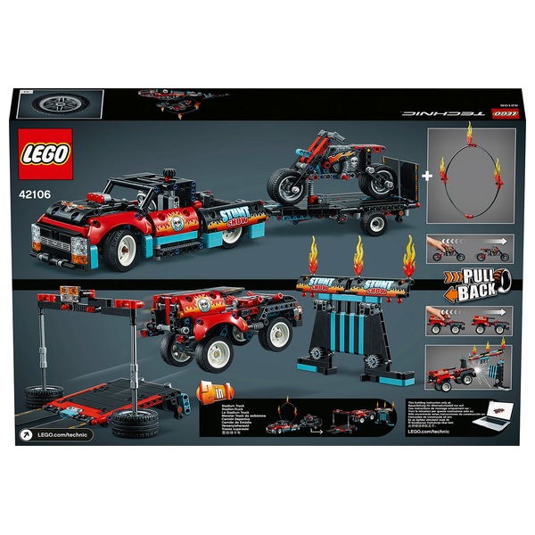 Lego Technic Stunt Show Truck Bike Toys Set Smyths Toys Uk