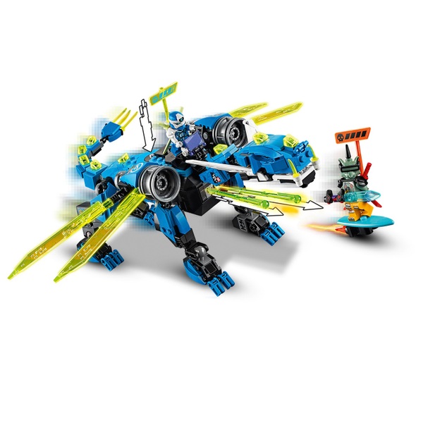 LEGO 71711 NINJAGO Jay's Cyber Dragon Mech Toy Action Figure - Smyths ...