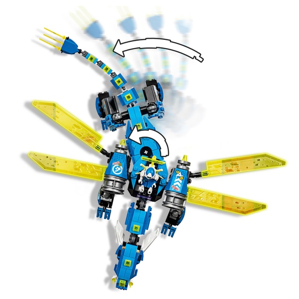 LEGO 71711 NINJAGO Jay's Cyber Dragon Mech Toy Action Figure - Smyths ...
