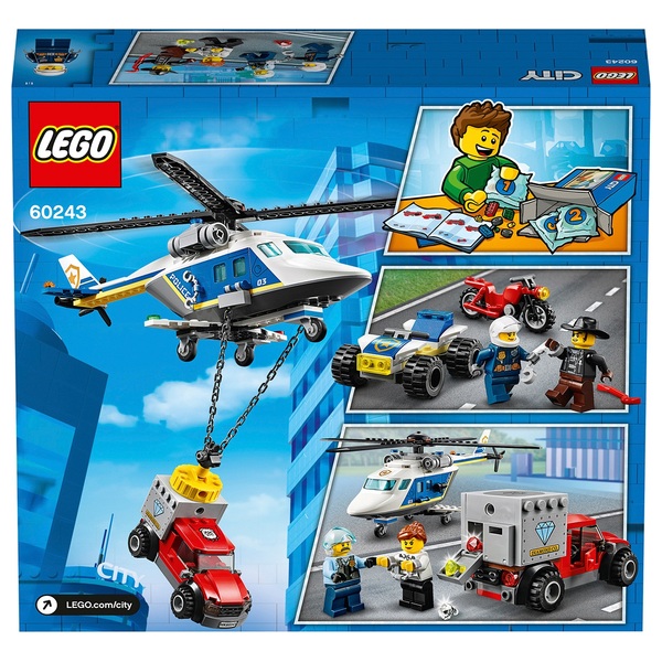 LEGO 60243 City Police Helicopter Chase Building Set | Smyths Toys UK