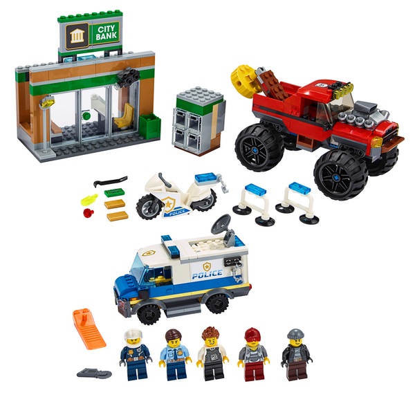 LEGO 60245 City Police Monster Truck Heist Building Set - Smyths Toys UK