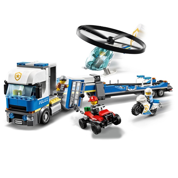 Конструктор lego city police полицейский вертолетный транспорт 60244