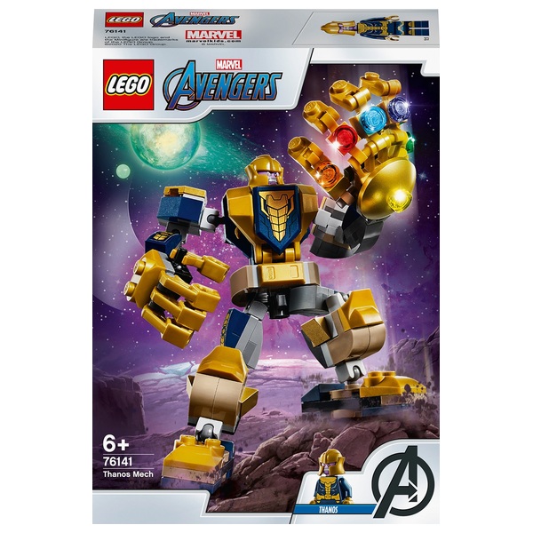 Lego 76141 Super Heroes Marvel Avengers Thanos Mech Figure Smyths Toys Ireland - thanos gauntlet test roblox