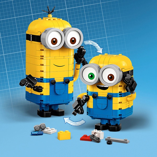 LEGO 75551 Minions Brick-Built Minions & Their Lair Set | Smyths Toys UK