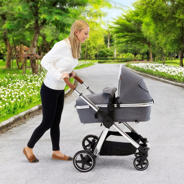 Panorama XT by Babylo 2in1 Travel System Car Seat Grey Smyths Toys UK