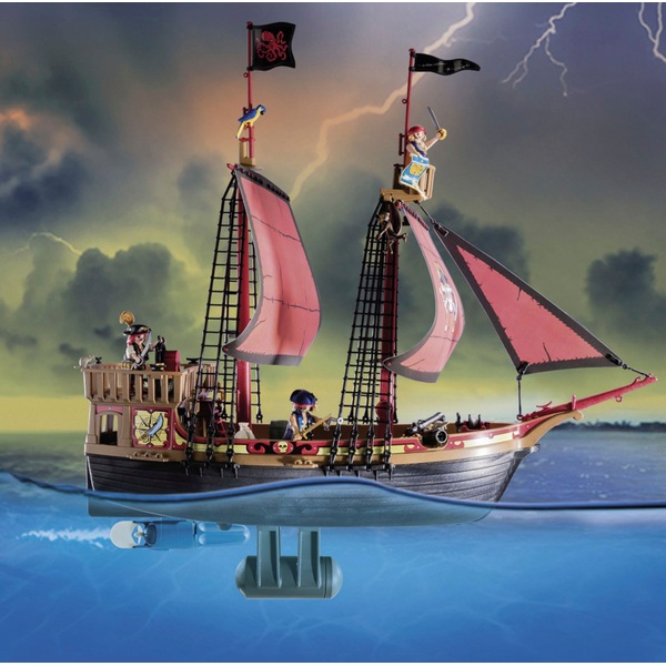 Playmobil 70411 Pirates Large Floating Pirate Ship with Cannon Smyths
