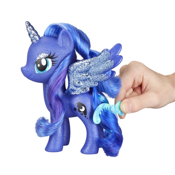 My Little Pony Toy Princess Luna Sparkling 6/" Figure for Kids Ages 3 Years Old