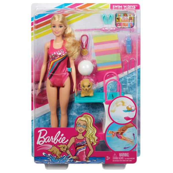 barbie doll swimming pool set