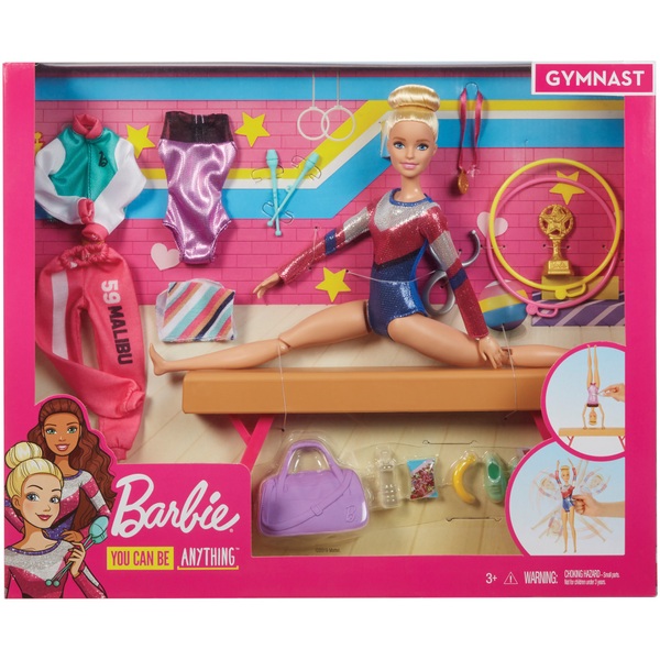 barbie gymnastics set