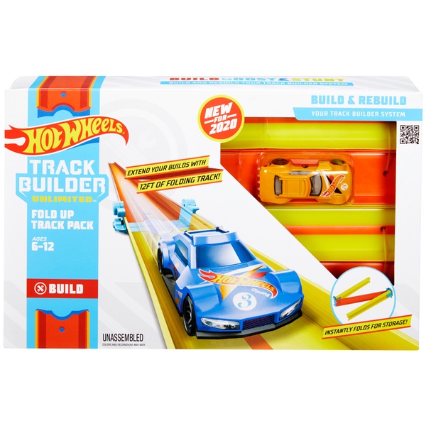 hot wheels track builder straight track with car
