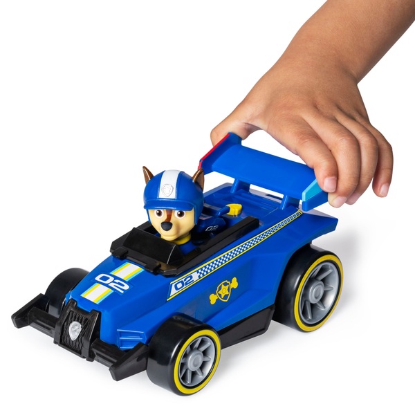 PAW Patrol Ready Race Rescue Chase’s Race and Go Deluxe Vehicle ...