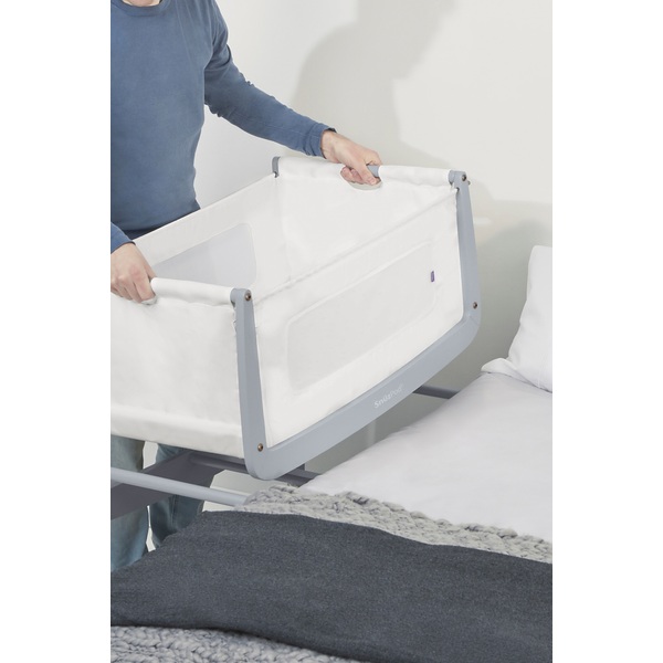 SnuzPod 3 Bedside Crib Dove Grey Smyths Toys