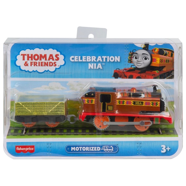 Thomas & Friends TrackMaster Celebration Nia Metallic Motorized Engine ...