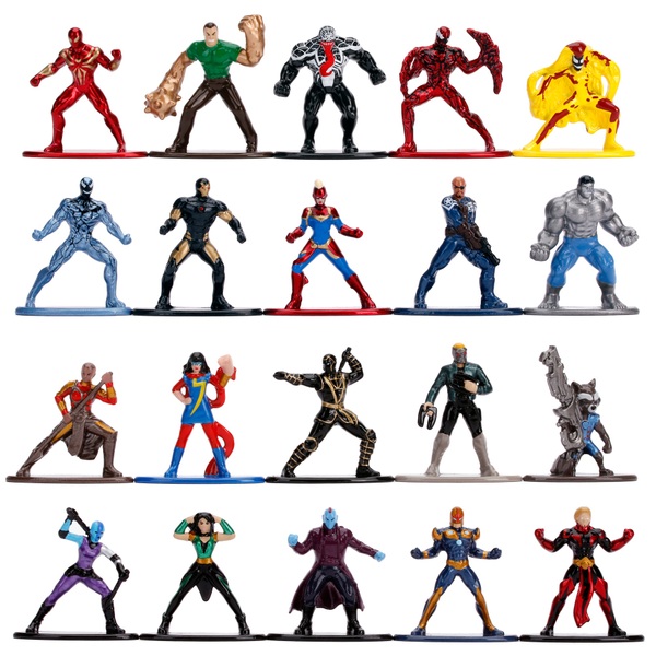 metal superhero figures