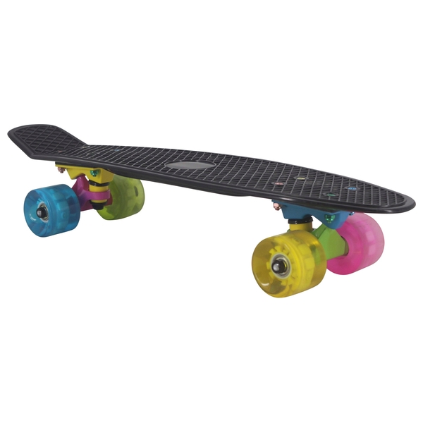 erotisk klip mock Black Skateboard with light Up LED Wheels 55cm | Smyths Toys Ireland