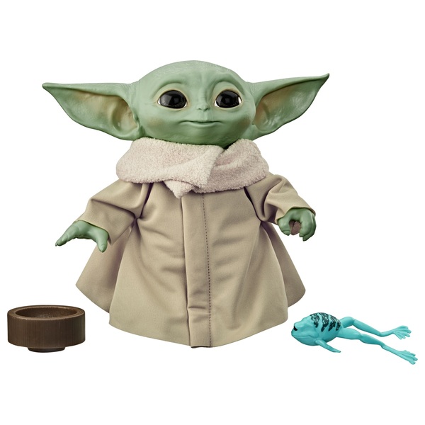 Star Wars The Mandalorian The Child Grogu Baby Yoda Talking Plush Smyths Toys Uk