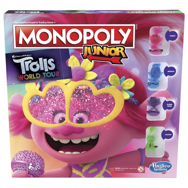 monopoly junior trolls world tour instructions