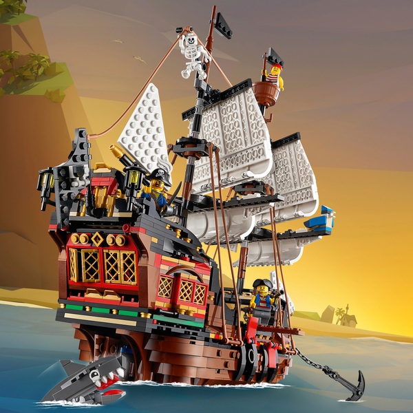 LEGO 31109 Creator 3in1 Pirate Ship Toy Set - Smyths Toys ...