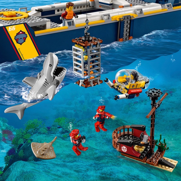 LEGO 60266 City Ocean Exploration Ship Floating Toy Boat | Smyths Toys UK