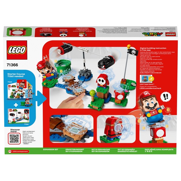 LEGO 71366 Super Mario Boomer Bill Barrage Expansion Set | Smyths Toys ...