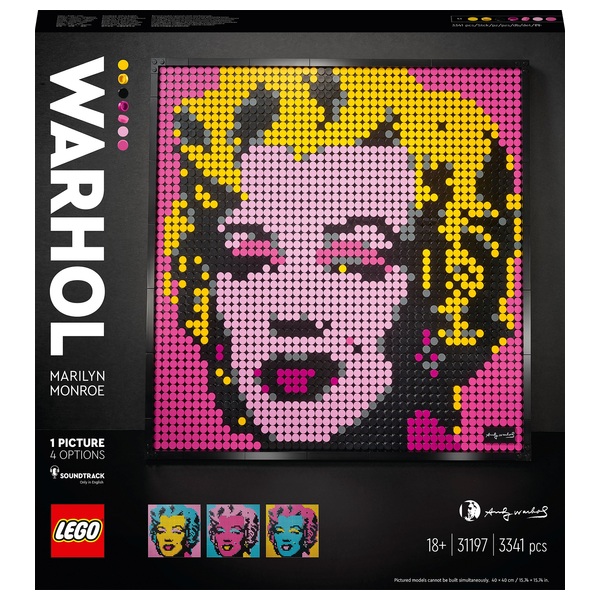 LEGO 31197 Art Andy Warhol’s Marilyn Monroe Set for Adults Smyths