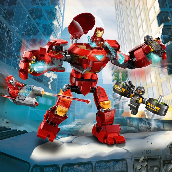 LEGO 76164 Marvel Super Heroes Avengers Iron Man Hulkbuster vs. A.I.M ...