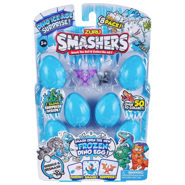 Zuru Smashers Dino Ice Age 8-pack Assortment - Smyths Toys Uk